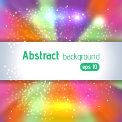 Vector illustration of abstract background with blurred magic