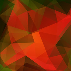 Geometric pattern, polygon triangles vector background in orange triangles