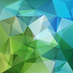 Abstract geometric style green background. 