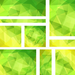 Abstract banner with business design templates. Set of Banners 