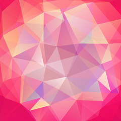 Fototapeta premium Background of geometric shapes. Pink mosaic pattern. Vector EPS