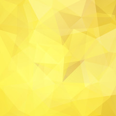 Abstract polygonal vector background. Yellow geometric vector