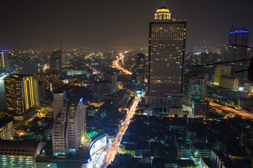 Fototapeta na wymiar Residence are in the cityscape of bangkok