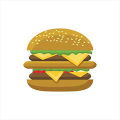 Vector burger icon.