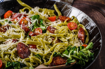 Pasta salad with sausage