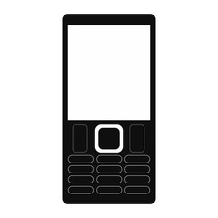 cellphone with several buttons below screen icon