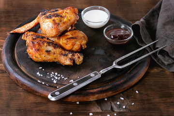 Grilled BBQ chicken