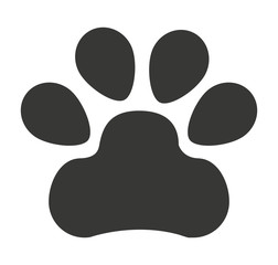 Fototapeta na wymiar dog foot print isolated icon design