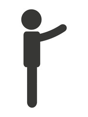 human silhouette  isolated icon design