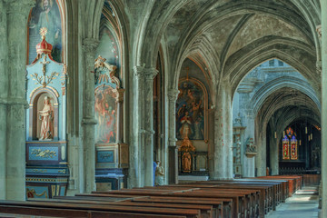 Fototapeta na wymiar basilica of St. John the Baptist, Chaumont, France