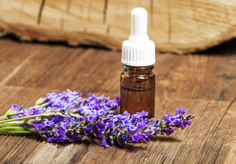 Fototapeta na wymiar lavender herbal extract