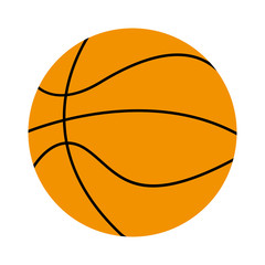 basketball ball isolated icon design