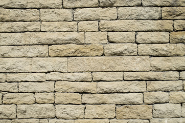 Old stone wall closeup