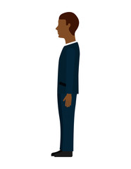 businessman standing  isolated icon design