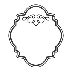 victorian frame isolated icon design