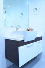 Modern ceramic white wash basin