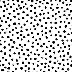 Vector seamless modern messy polka dot pattern.