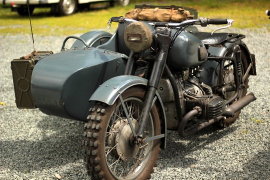Oltimer Motorrad Gespann