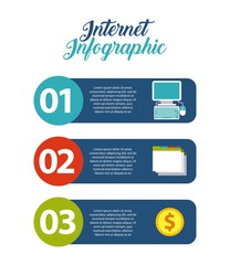 Internet media icon. Infographic design. Vector graphic