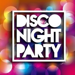 Advertising icon. Night Party and Disco. Vector graphic