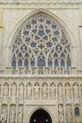 Obraz premium Cathedral Church of Saint Peter at Exeter is one of the finest examples of Gothic architecture in England