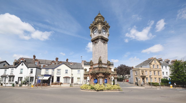 The Clock Tower in Exeter, Devon erected by Mrs Louisa A Miles in 1897 as a fountain for horses