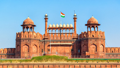 Fototapeta Lal Qila - Red Fort in Delhi, India obraz