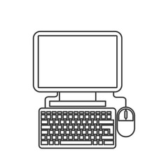 Computer and mouse design. Gadget concept. Vector graphic