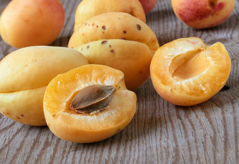 Ripe apricots