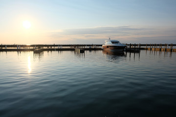 Obraz premium Marina on Lake Huron at Port Austin
