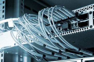 Fiber optic connecting on core network swtich
