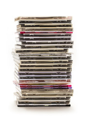 Pile of compact disks