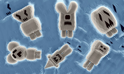 3d Monsters / characters wallpaper