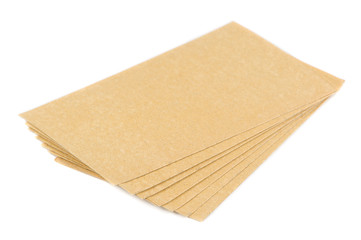 Mustard Plasters Isolated on White Background