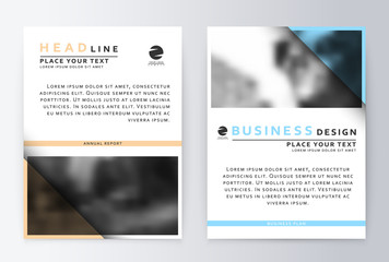 Fototapeta premium Cover design white. Template brochure. Flyer annual report layout. Presentation template business flyer a4.