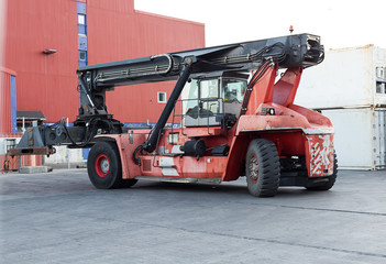crane ready for transportation.