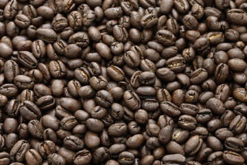 roasted peaberry coffee beans