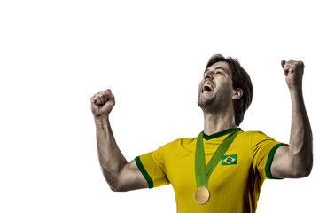 Brazilian Athlete Celebrating