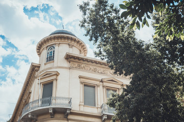 Dome atop apartment in neoclassical design