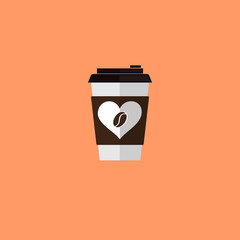 Coffee cup. Coffee cup vector illustration. Coffee cup icon.