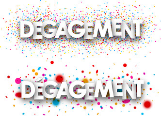 Clearance paper banners.