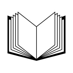 Education and books in black and white colors, vector illustration graphic.