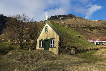 Fototapeta na wymiar Hofskirja church, Iceland