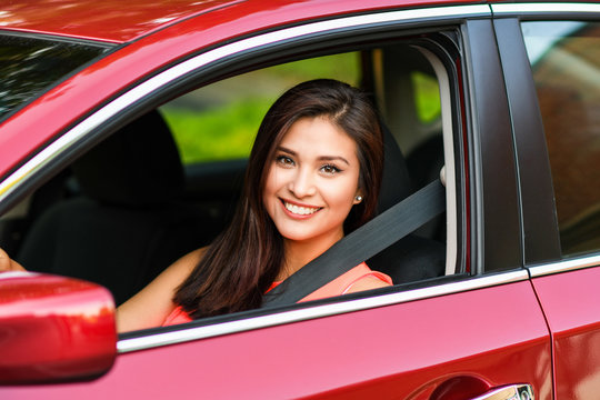 Woman Driving Car