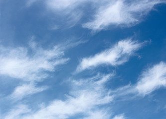 Fototapeta premium Beautiful white clouds with blue sky background