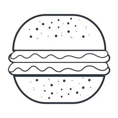 Delicious food gastronomy icon, vector illustration graphic.