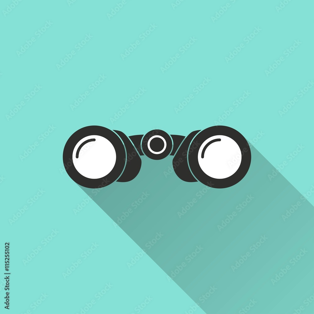 Canvas Prints binocular vector icon.