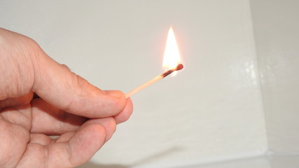 Burning match