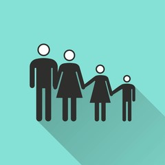 Family vector icon.