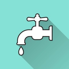 Faucet vector icon.